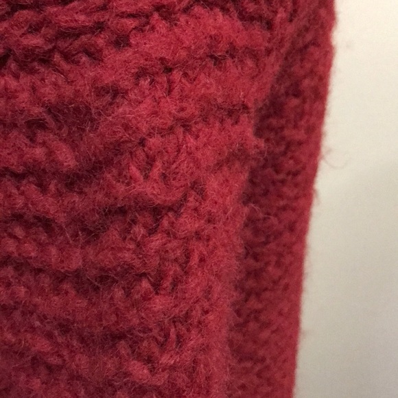 SOL Raspberry Alpaca Blend Cowl Neck Sweater - Picture 8 of 11